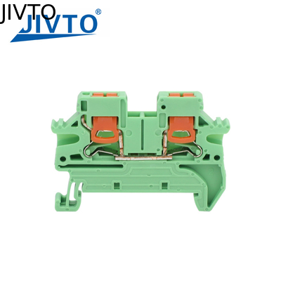 PTV 2.5 DIN Rail Terminal Block Side-Entry Push-in Connection 2.5mm² 26-12AWG Cable Wiring Electrical Wire Connector