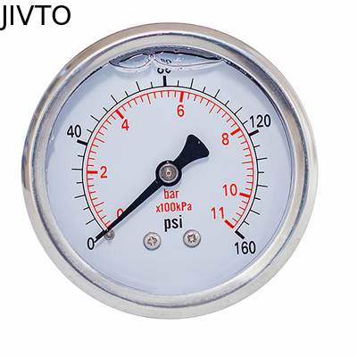 63mm 160 Psi Fluid Liquid Filled Pressure Gauges 11 Bar 1/4 BSP brass