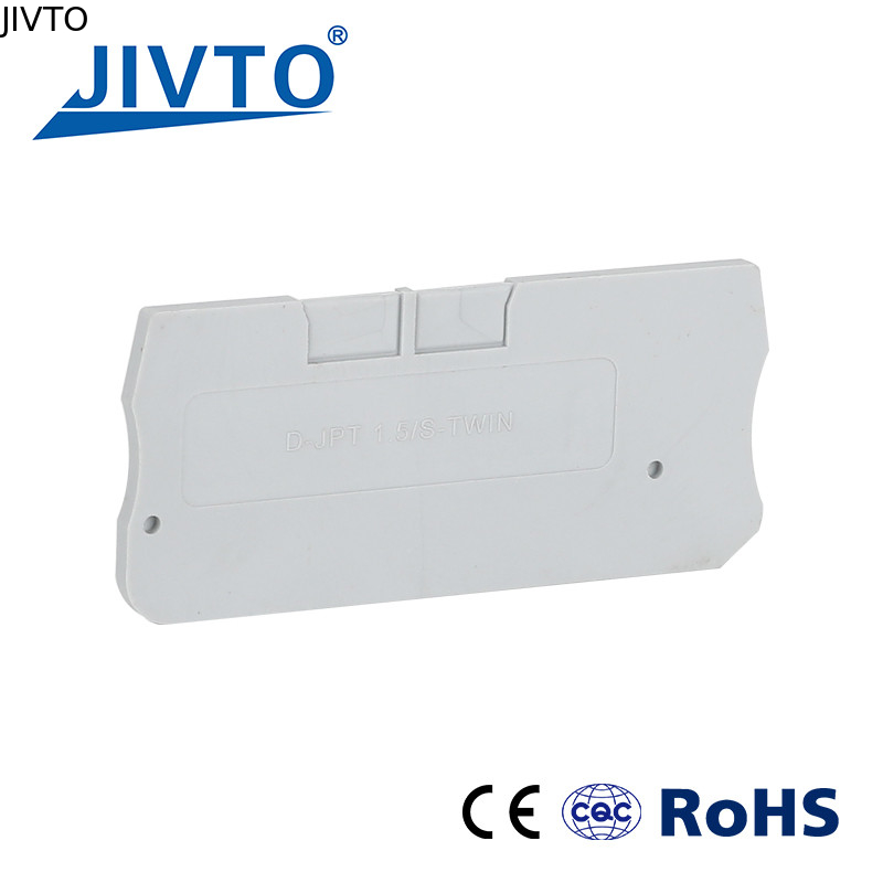 D-PT1.5-TW End Barrier Plate For PT 1.5-TW Twin Wire Electrical Connector Din Rail Terminal Block Accessories End Cover