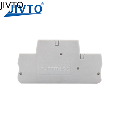 D-PTTB 1.5/S End Cover PTTB1.5/S Double Level Connector Din Terminal Block Aksesoris 1.5mm Plastik Barrier End Plate